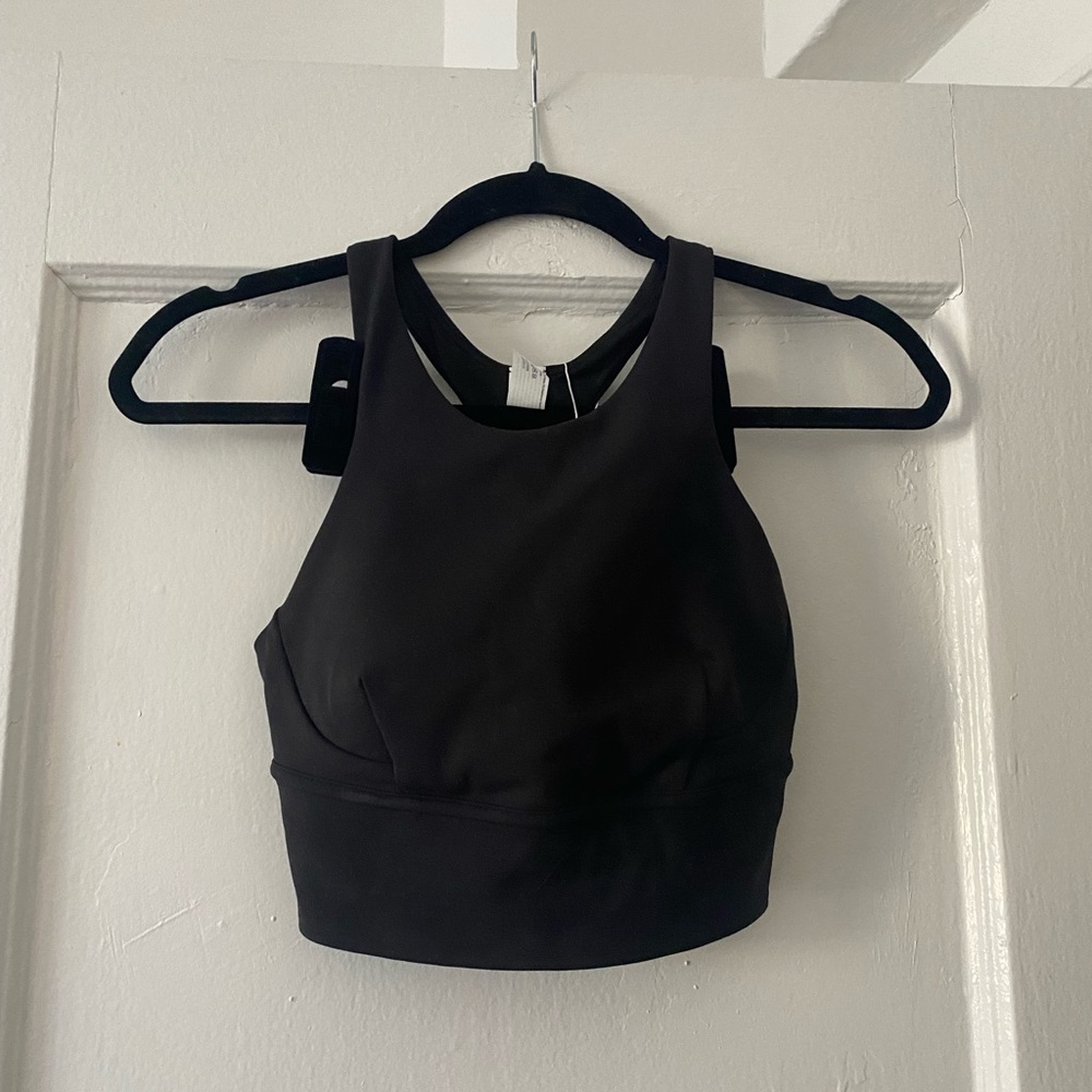 Lululemon Wunder Train Long Line Bra - Size 6 Black